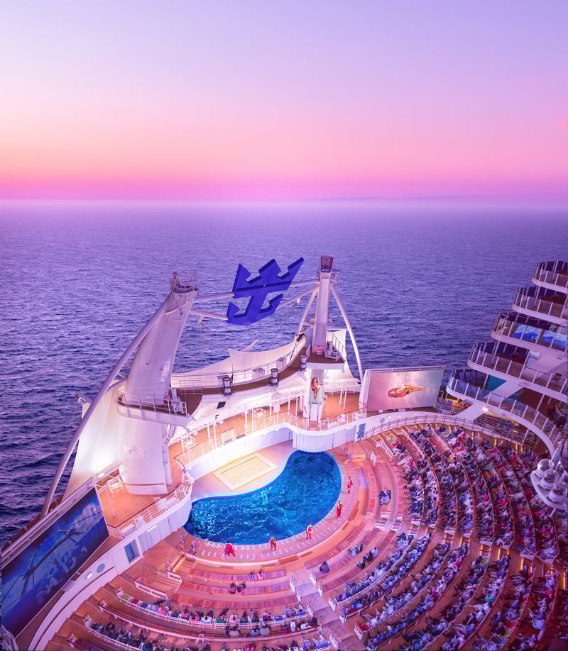 Aqua Theater de Symphony of the Seas de Royal Caribbean