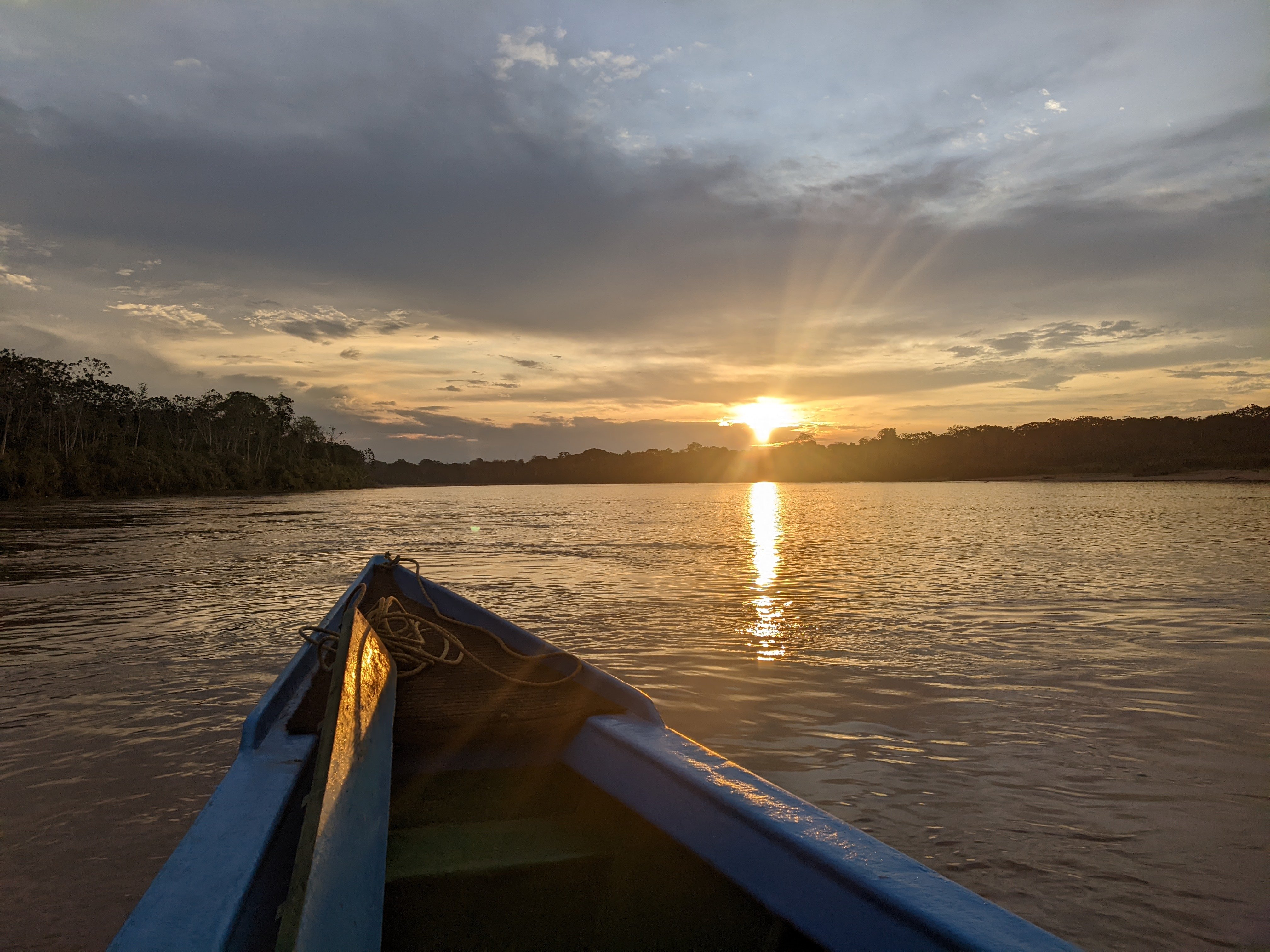 Atardecer en Amazonas peruano