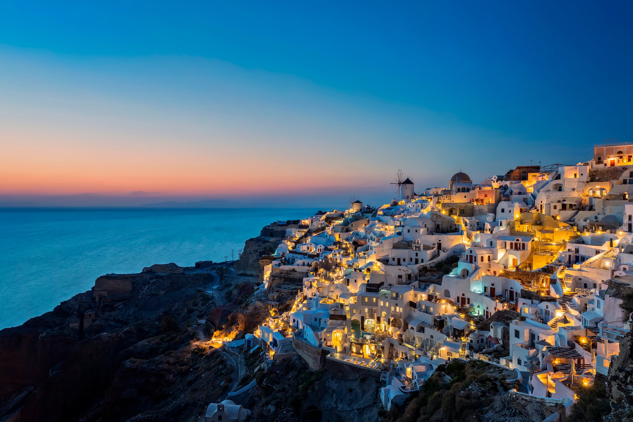 Atardecer en Santorini, Islas Griegas