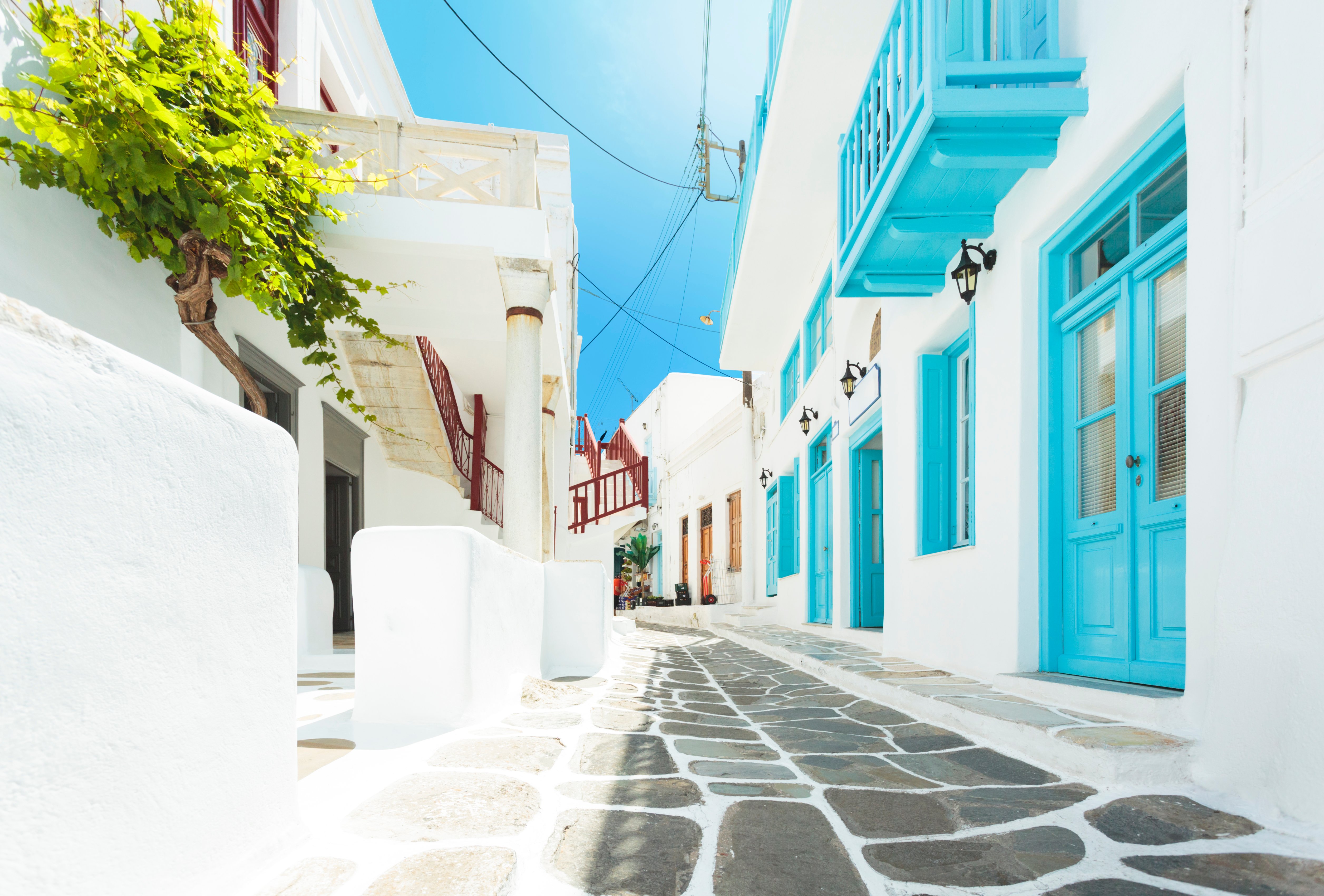 Calles de Mykonos, Islas Griegas