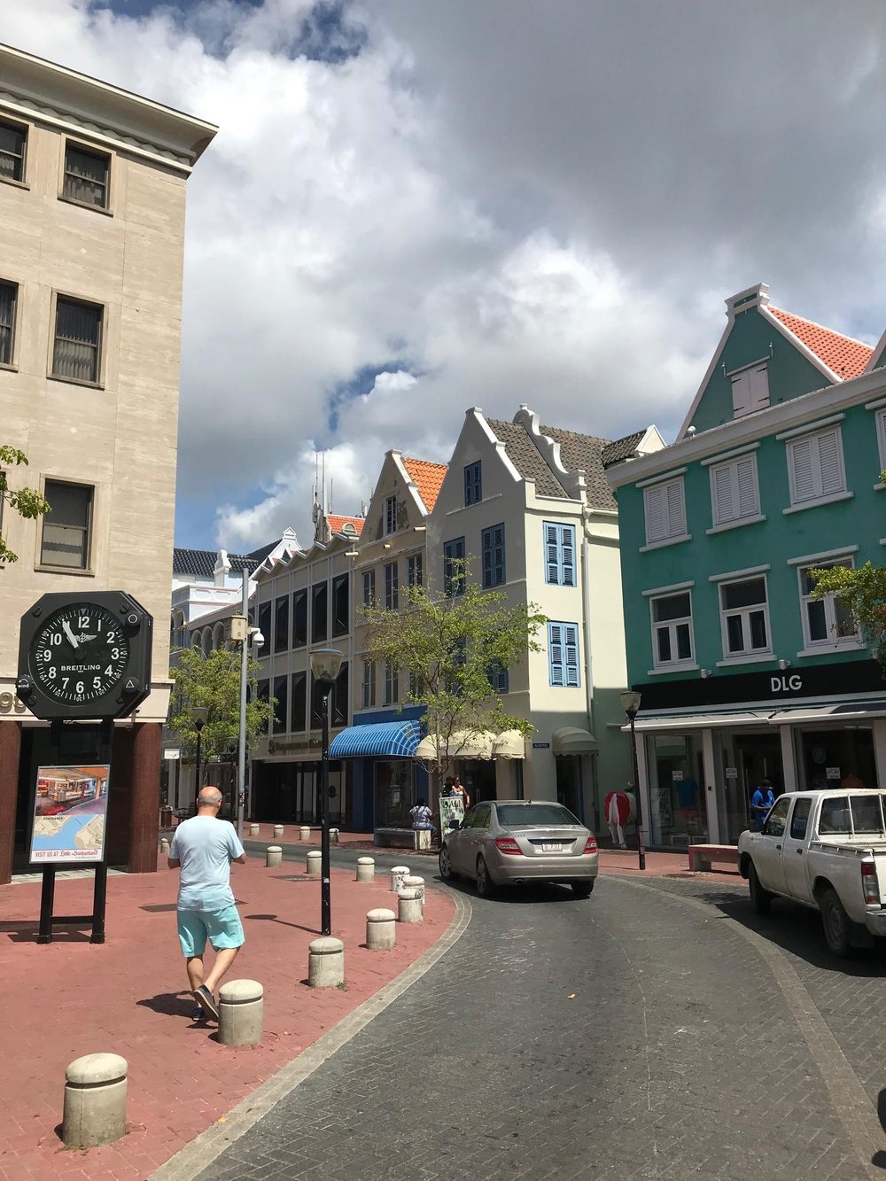 Calles del centro de Willemstad, capital de Curazao