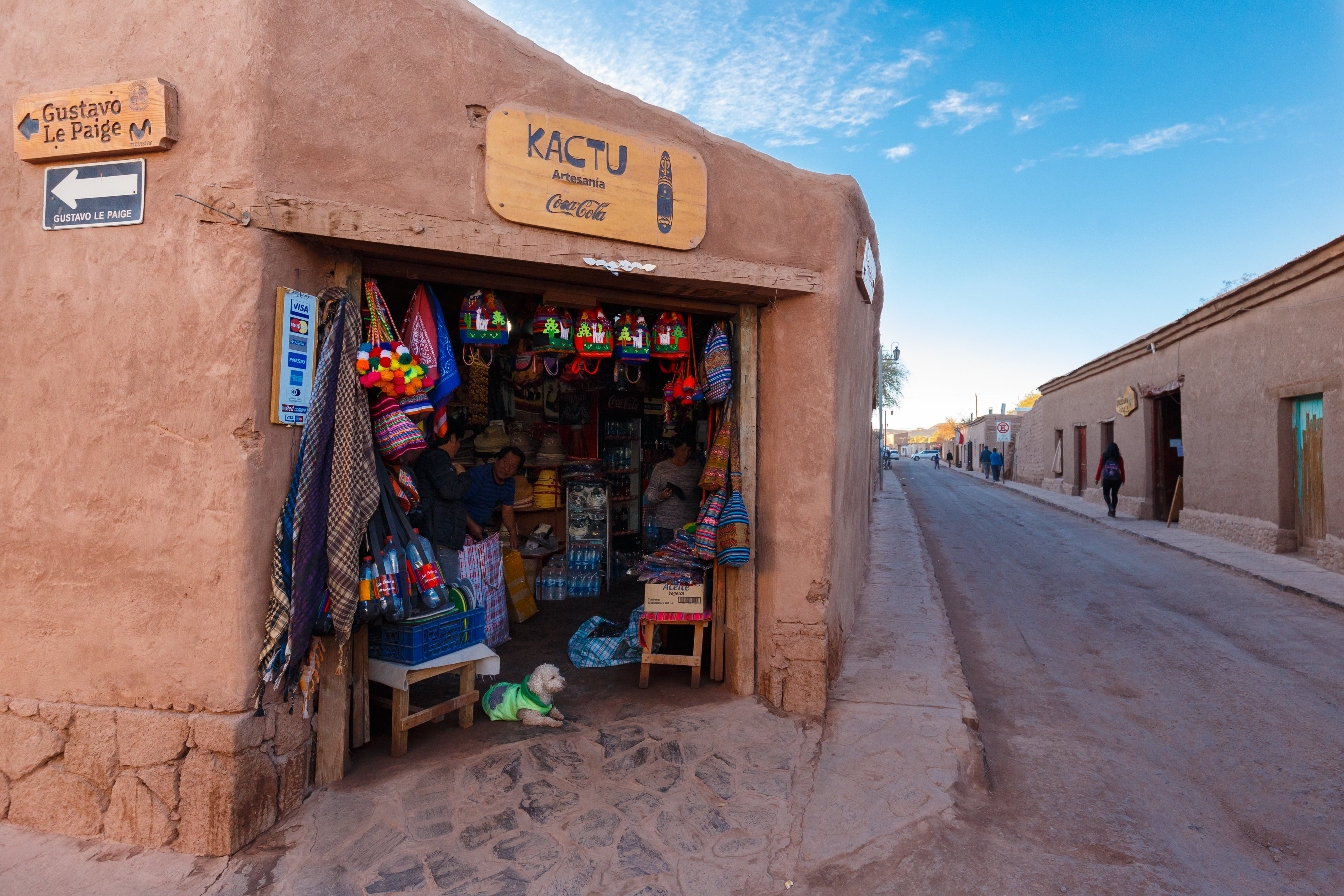 Calles del pueblo de San Pedro de Atacama
