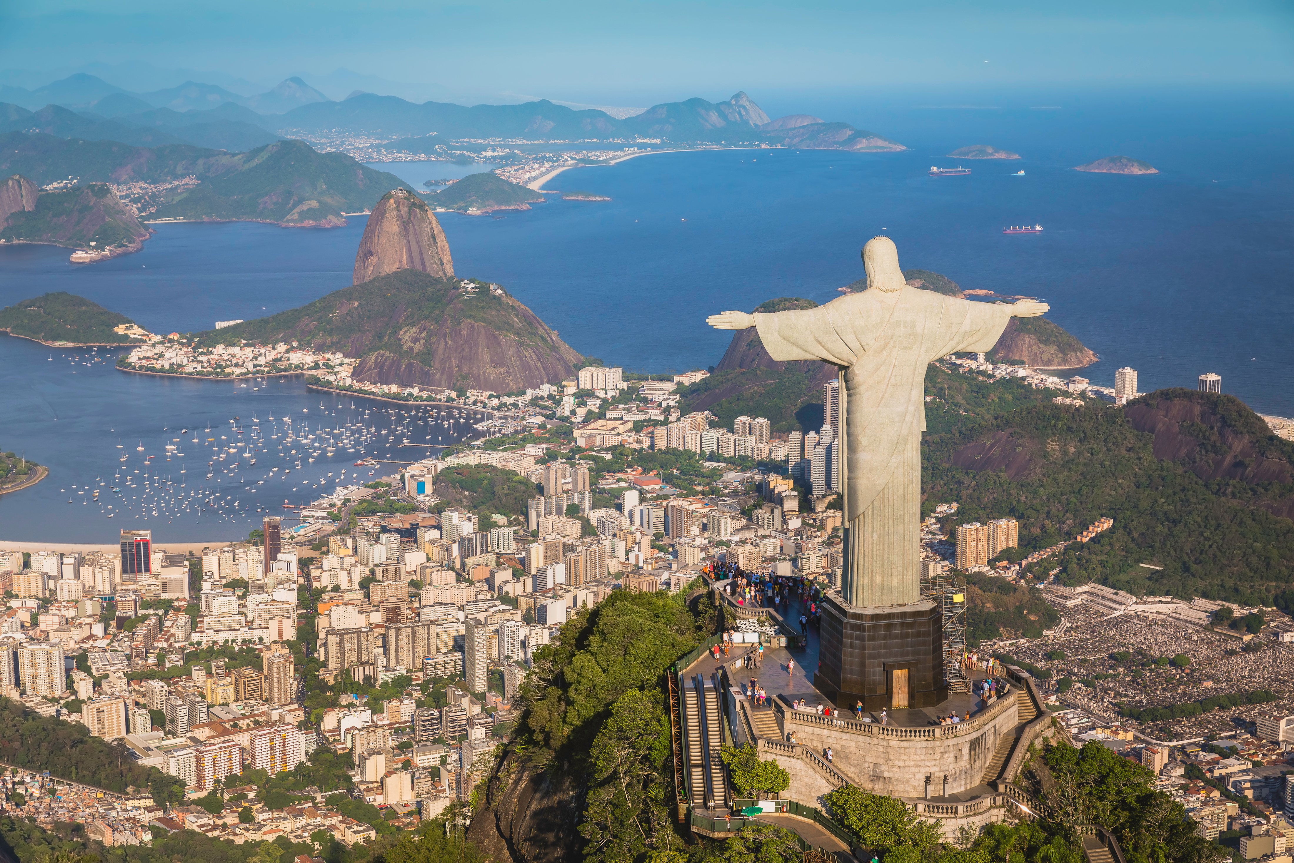 Cristo Redentor en Río de Janeiro en un viaje a Brasil