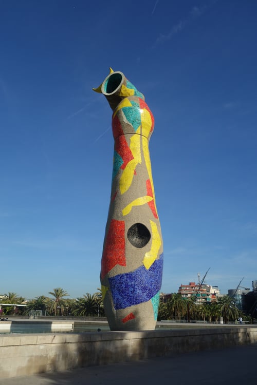 Eccultura de Joan Miró en cosas que hacer en Barcelona, viaje a España