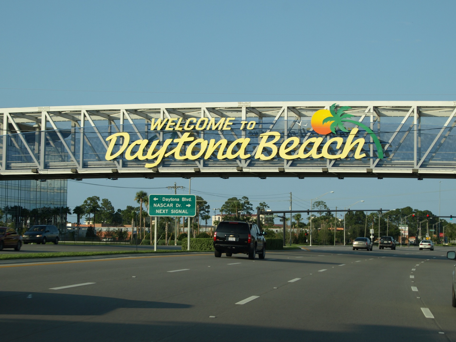 Entrada a Daytona Beach, playas en Florida