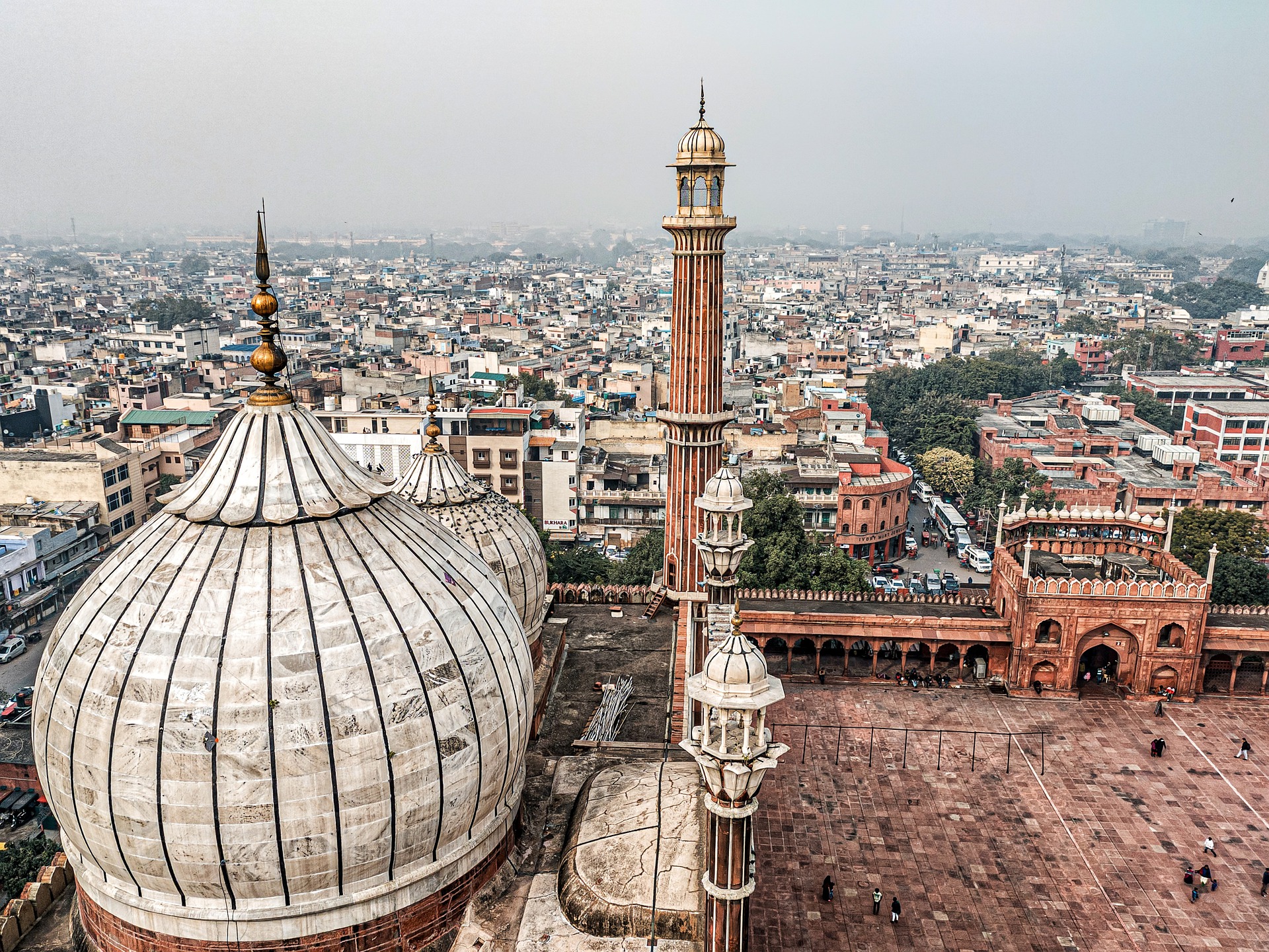 Gran Mezquita Jama Masjid en Delhi, viaje a la India