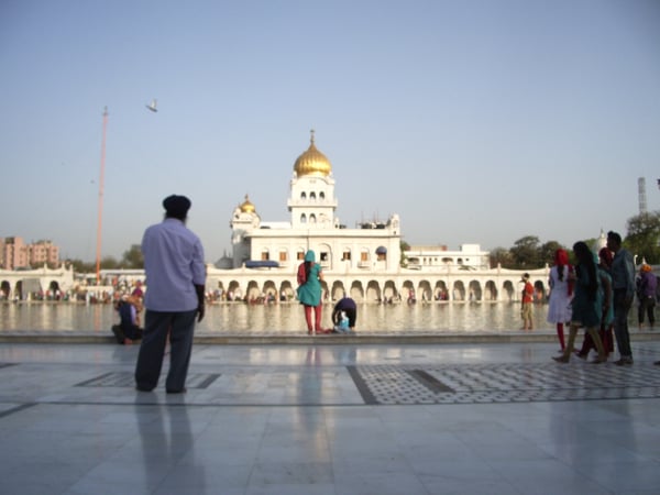 Gurdwara Bangla Sahib en Delhi, viaje a la India