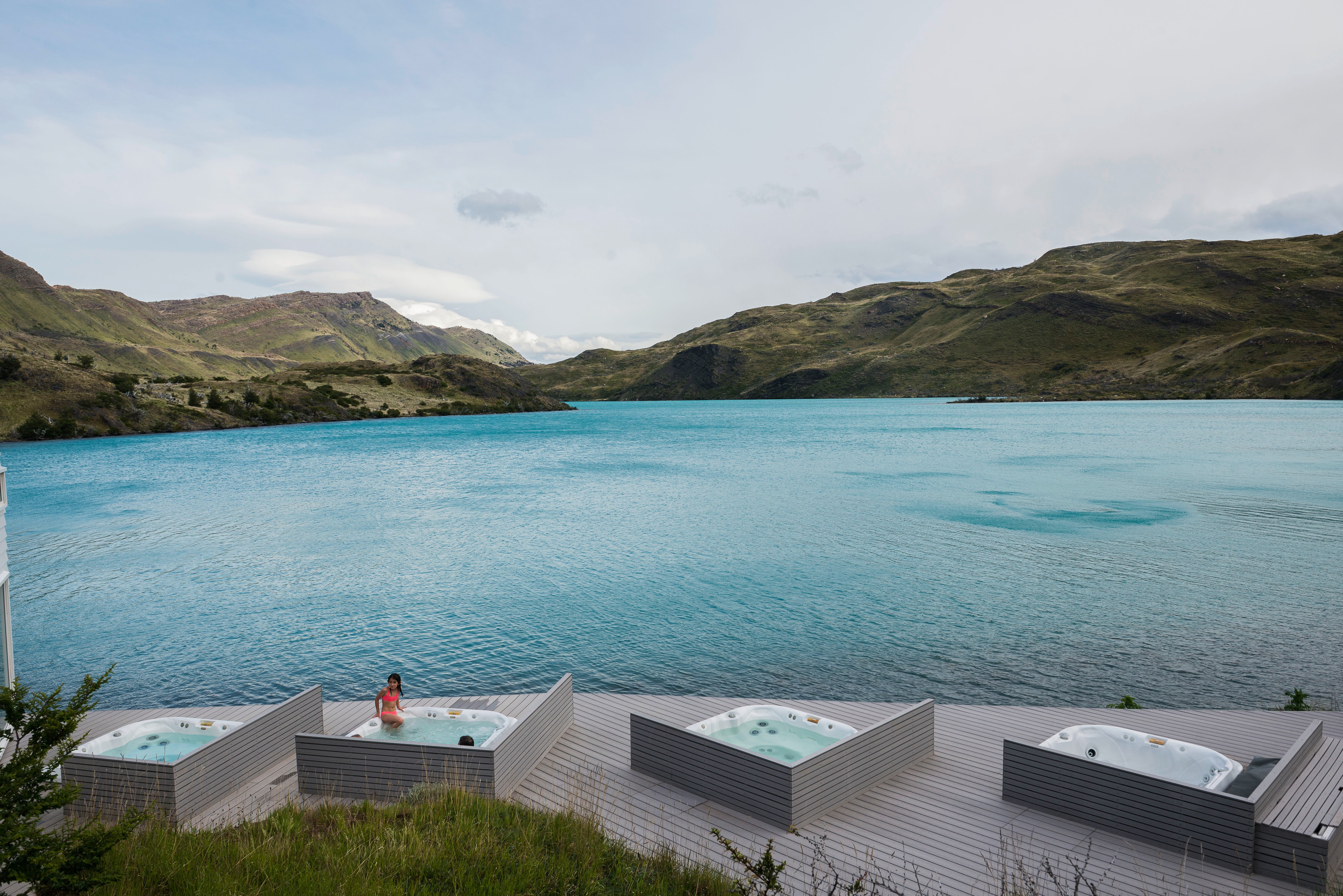 Hot Tubs del hotel Explora Torres del Paine