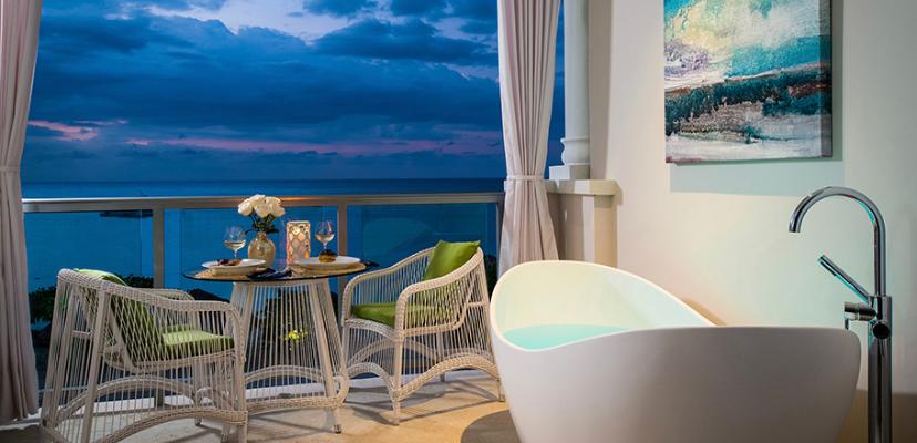 Baño de habitación de Hotel Sandals en Jamaica
