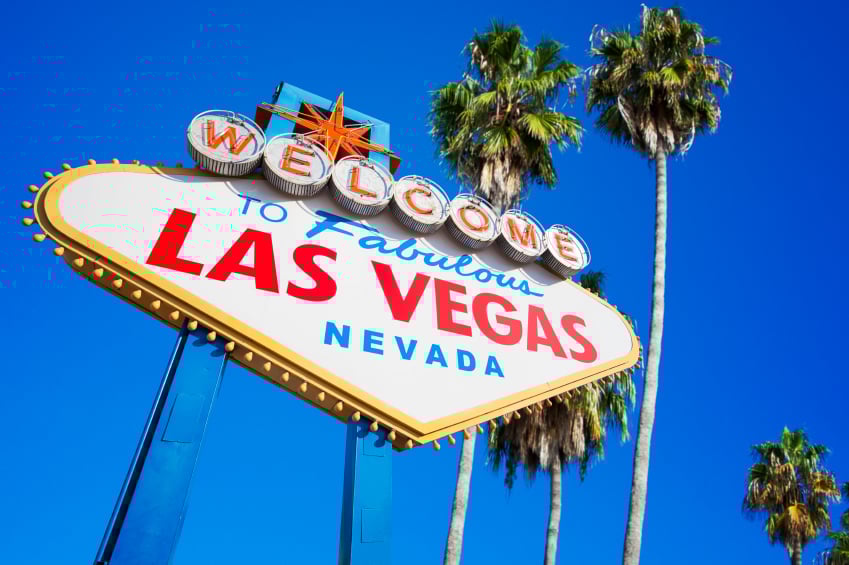 Icónico cartel de bienvenida a Las Vegas en Estados Unidos 2