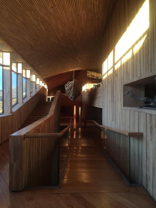 Interior del Hotel Tierra Patagonia en Torres del Paine