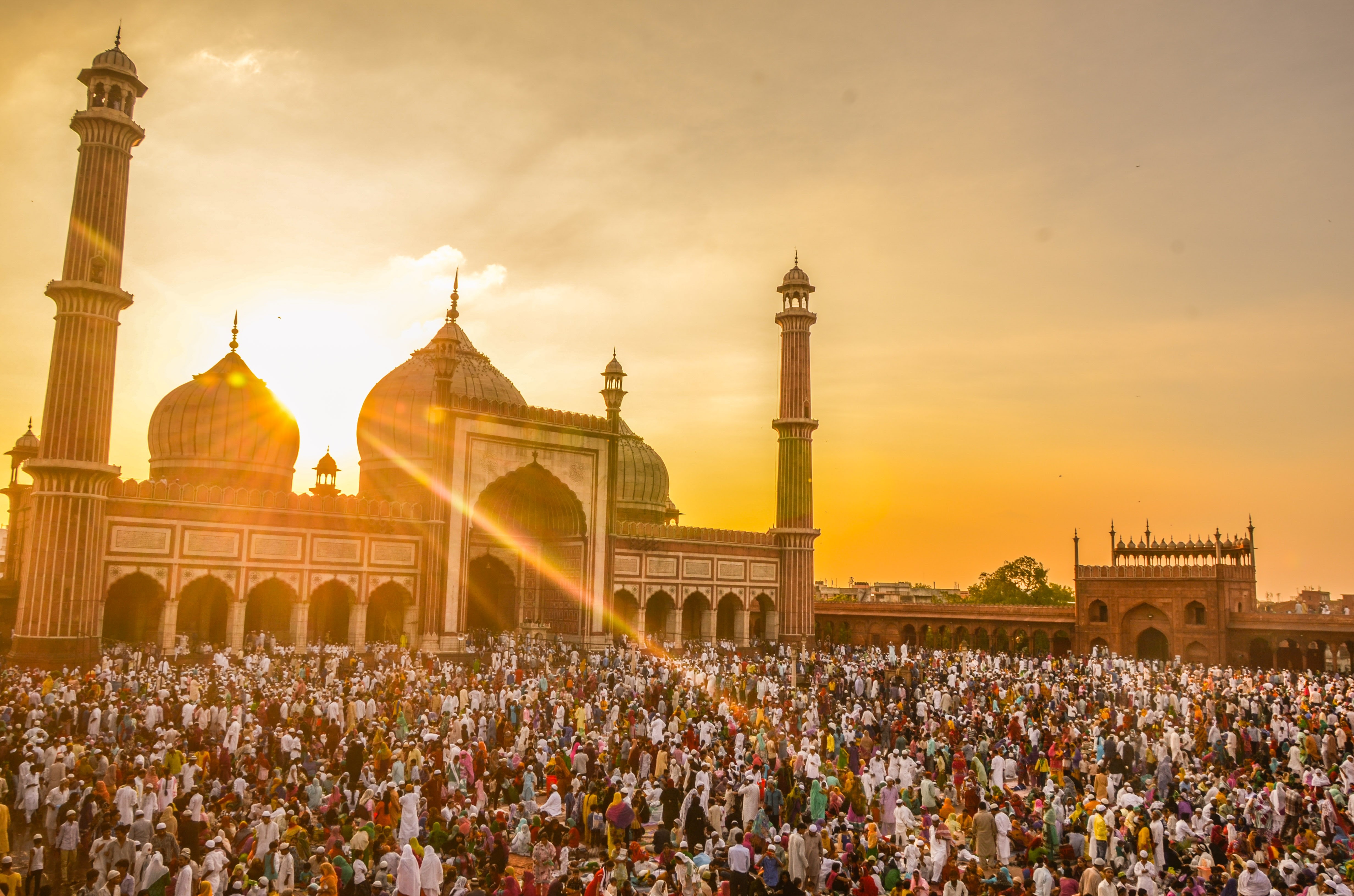 La Gran Mezquita Jama Masjid en Delhi, viaje a la India