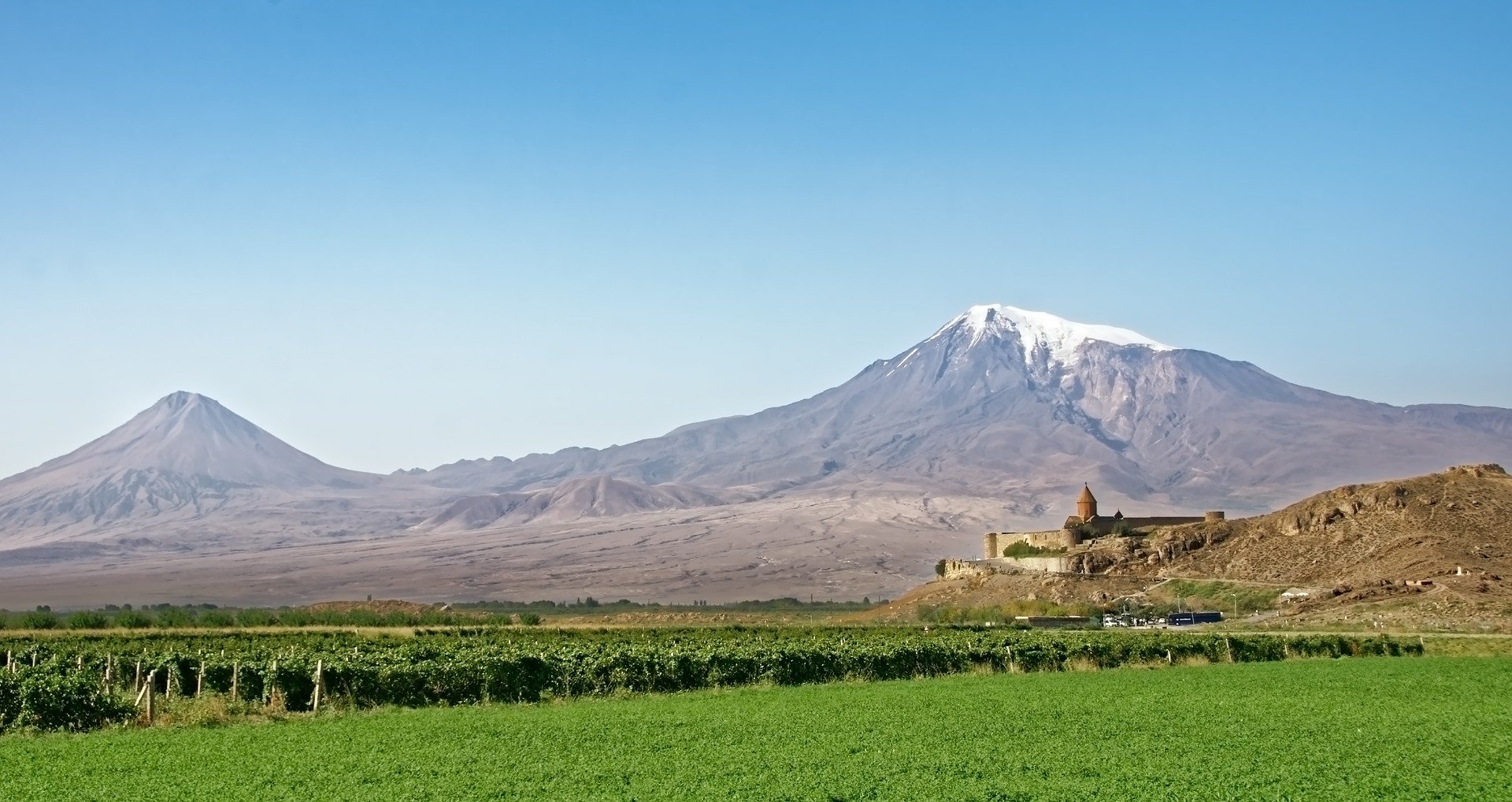 Monte Ararat en un viaje a Armenia