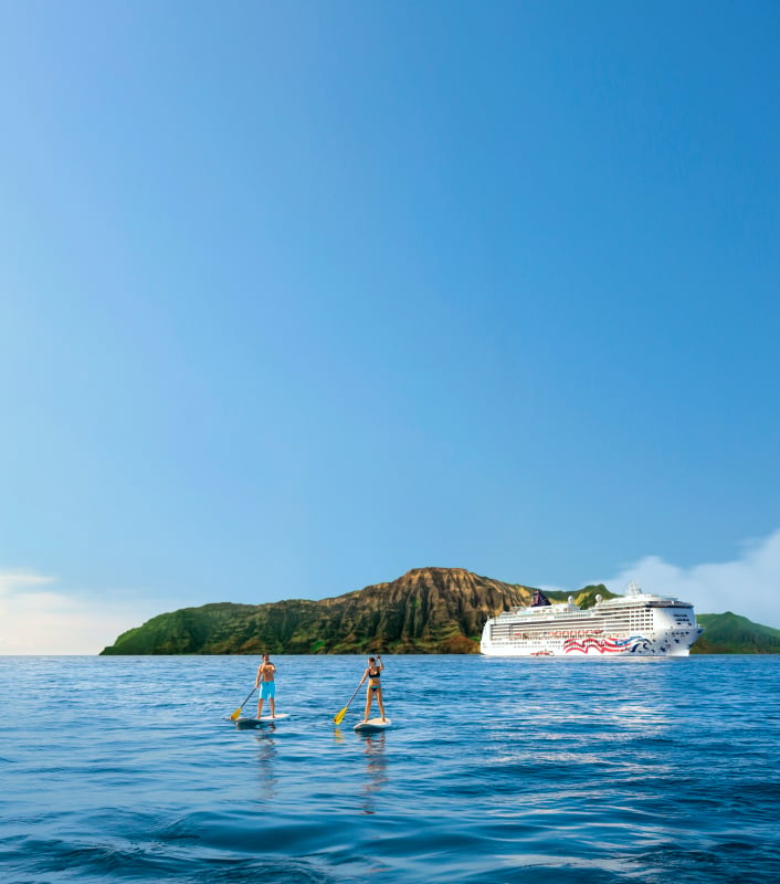 Paddle en un crucero NCL en Hawai