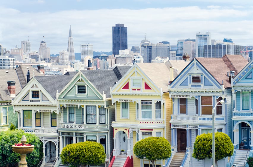 Painted Ladies en San Francisco en un road trip por California