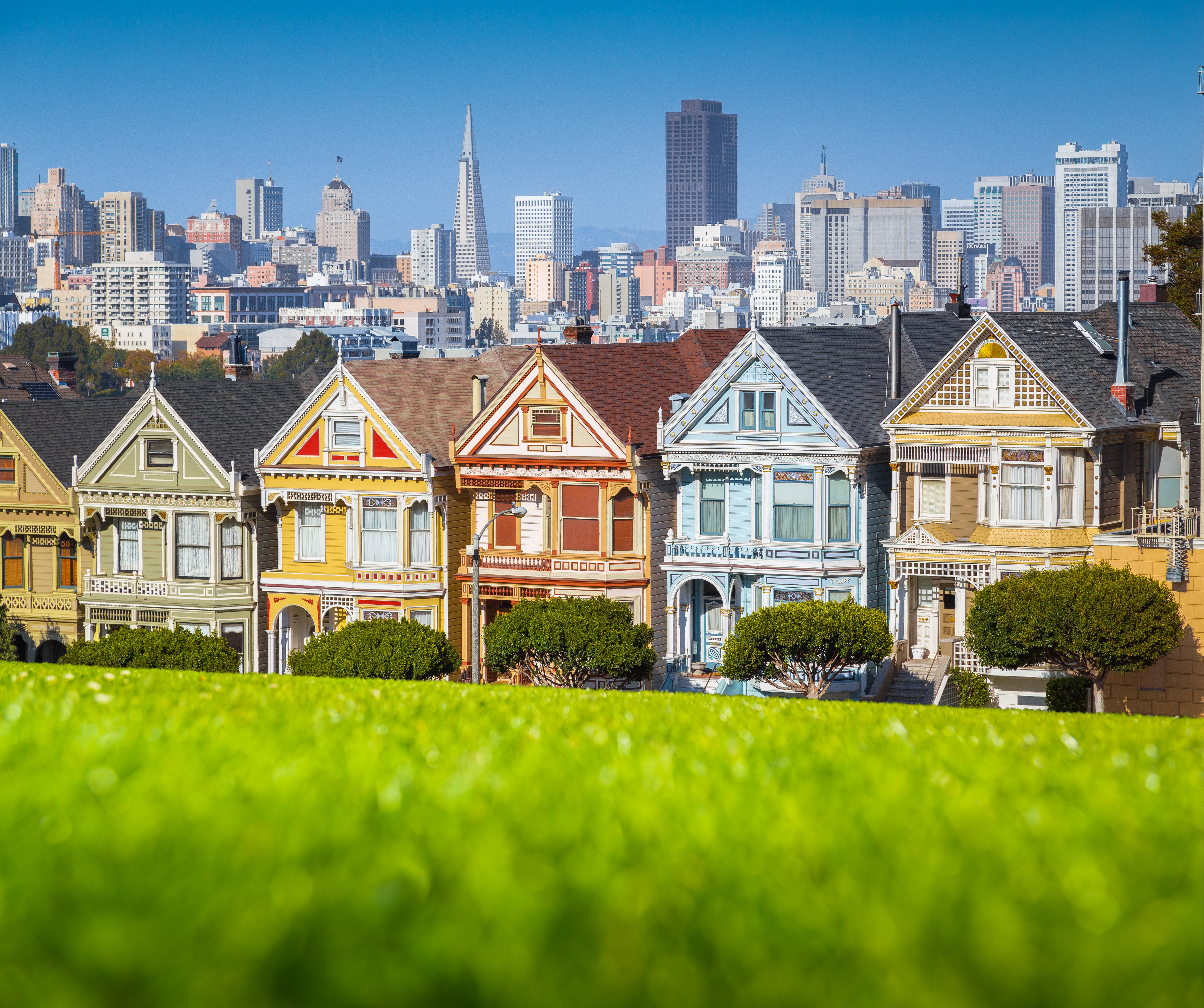 Painted Ladies en San Francisco, California, Estados Unidos