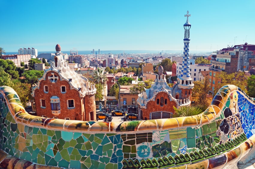 Parque Güell en cosas que hacer en Barcelona, viaje a España