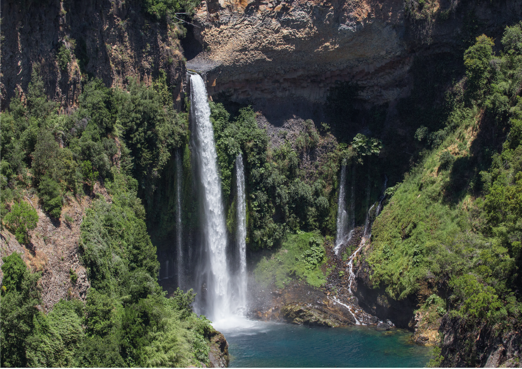 El Velo de la Novia, Parque Nacional Radal 7 Tazas en la Región del Maule