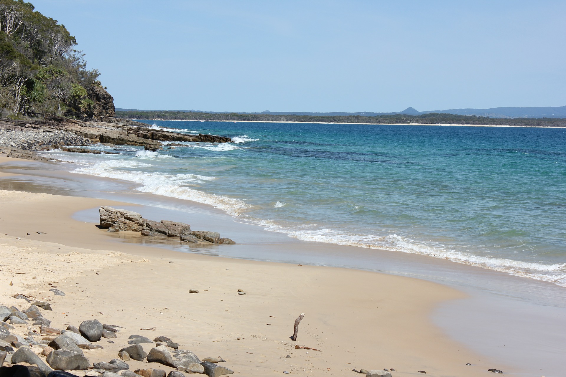 Playa en Parque Nacional de Noosa en Australia