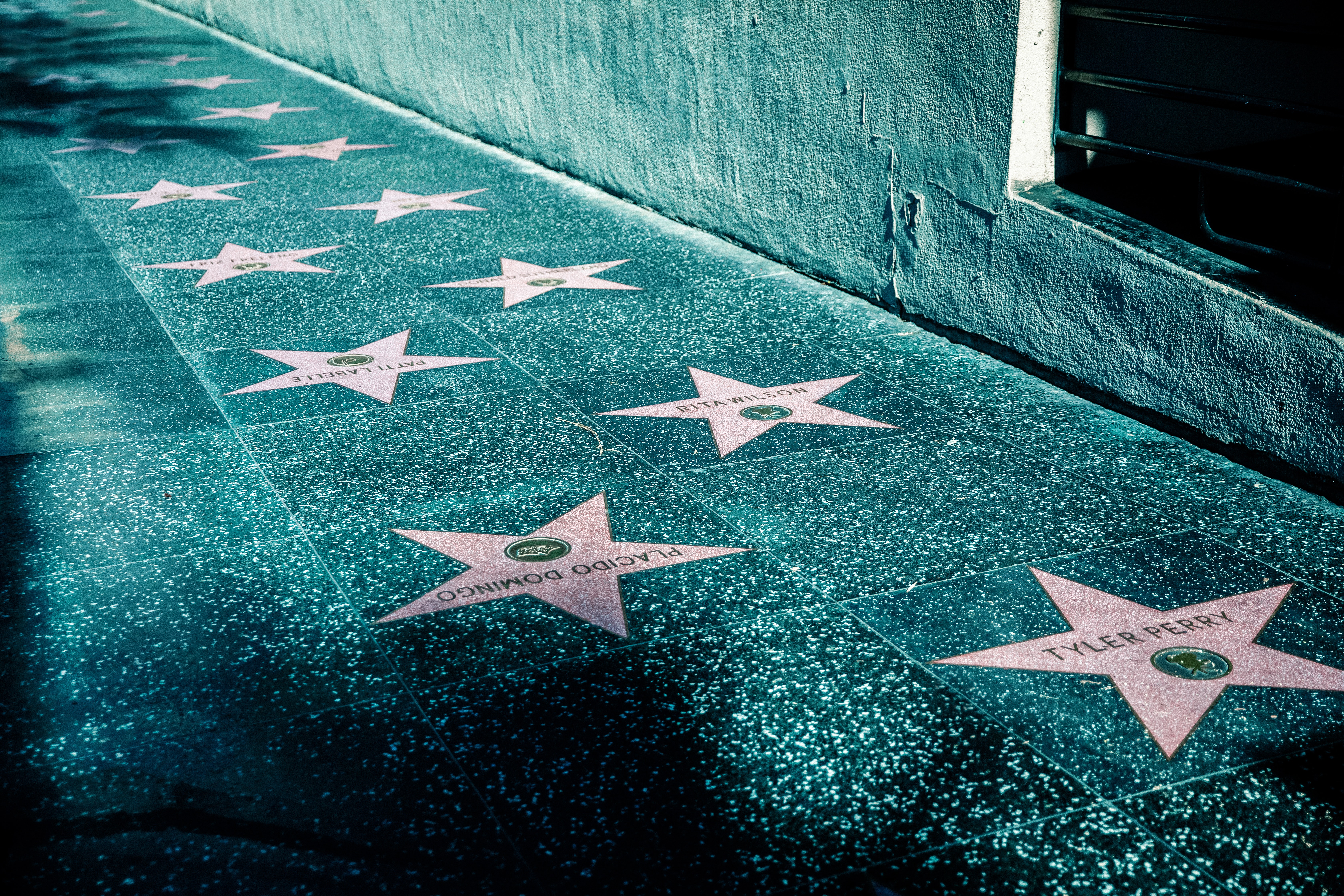 Paseo de la Fama de Hollywood en Los Ángeles en un road trip por California