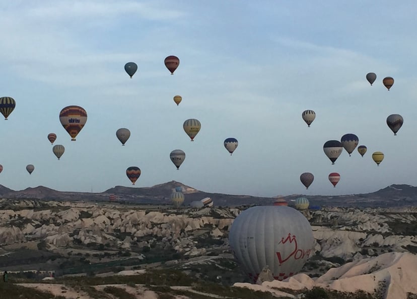 Paseo en globo aerostático en Capadocia en un viaje a Turquía