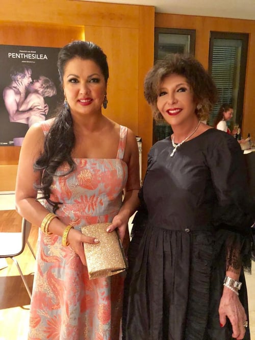 Patricia Ready con Anna Netrebko, soprano  