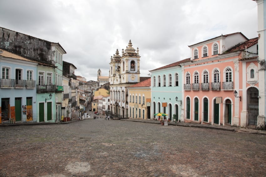 Pelourinho, Patrimonio de la Humanidad, en Salvador de Bahía, viaje a Brasil