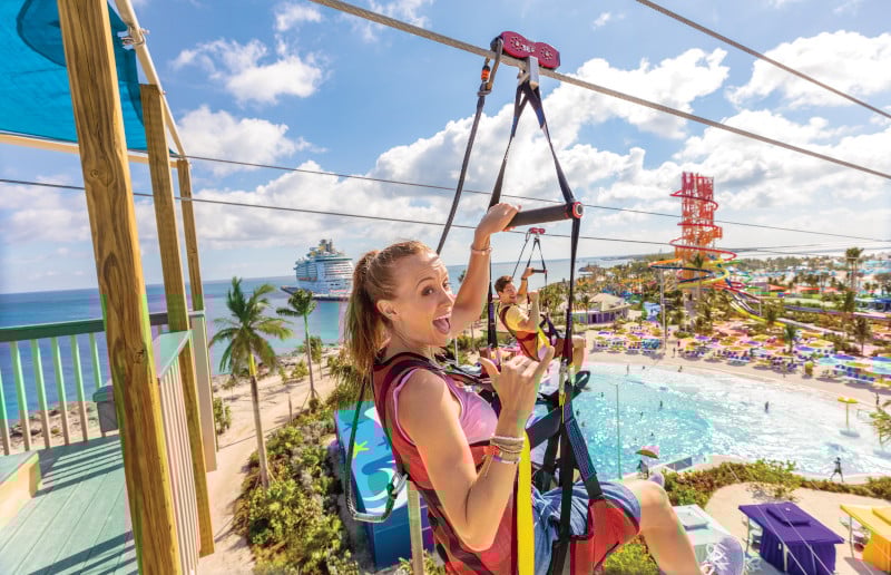 Perfect Day at Cococay de Royal Caribbean, Zip Line