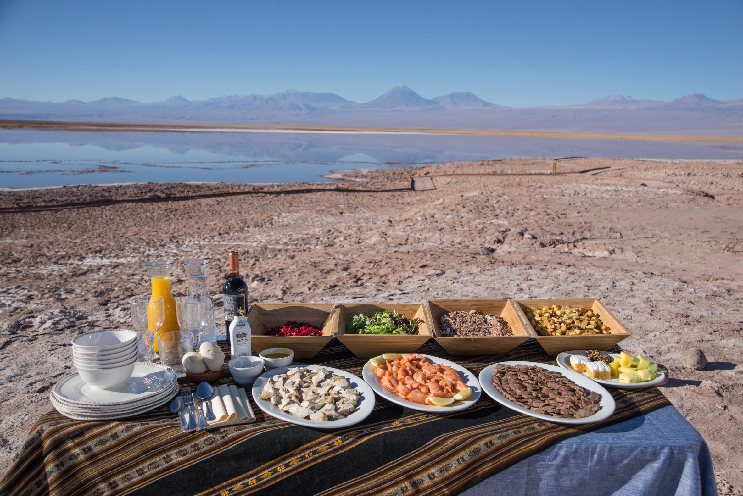 Picnic en el desierto del Hotel Cumbres San Pedro de Atacama