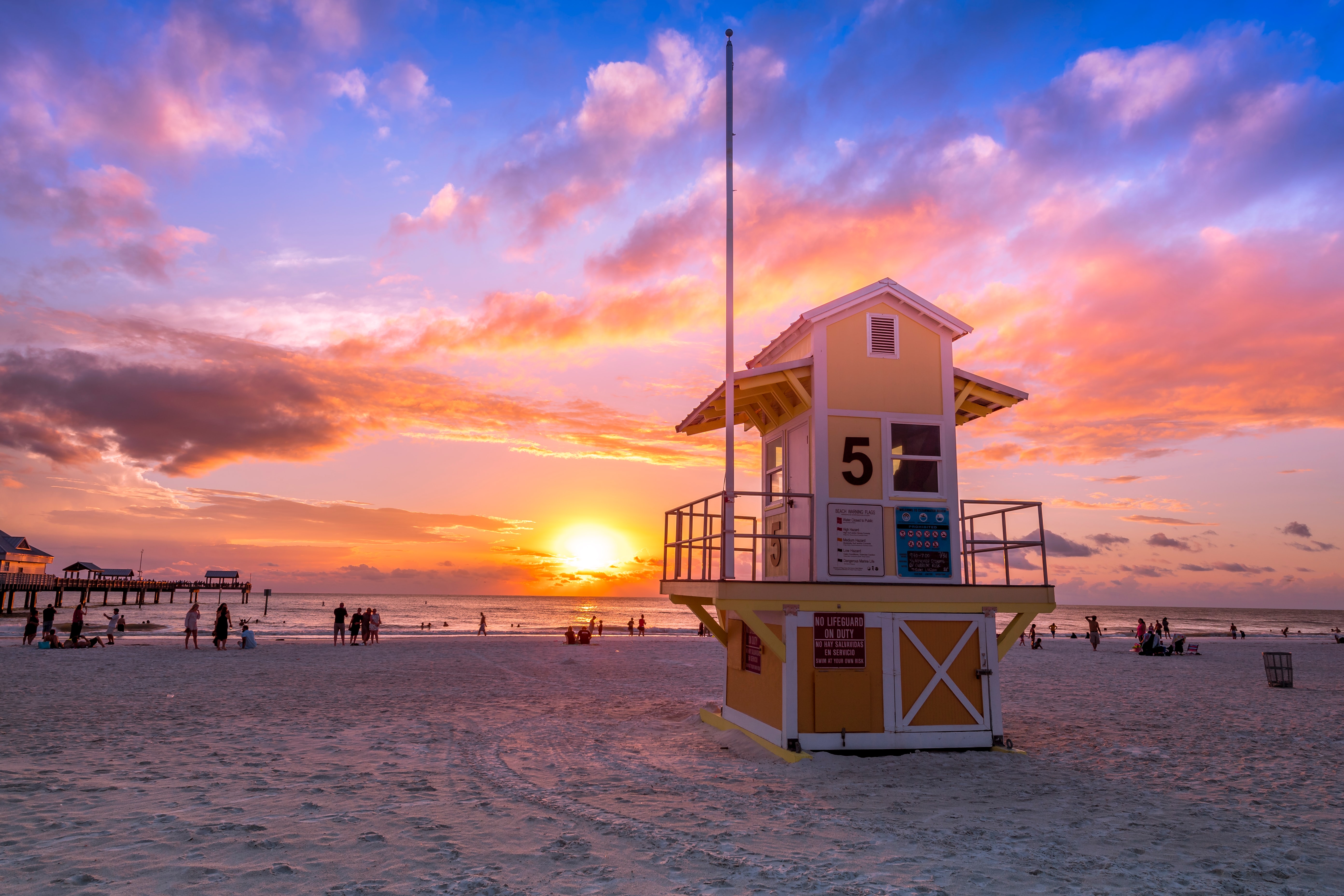 Playa de St Petersburg Clearwater en Florida, Estados Unidos