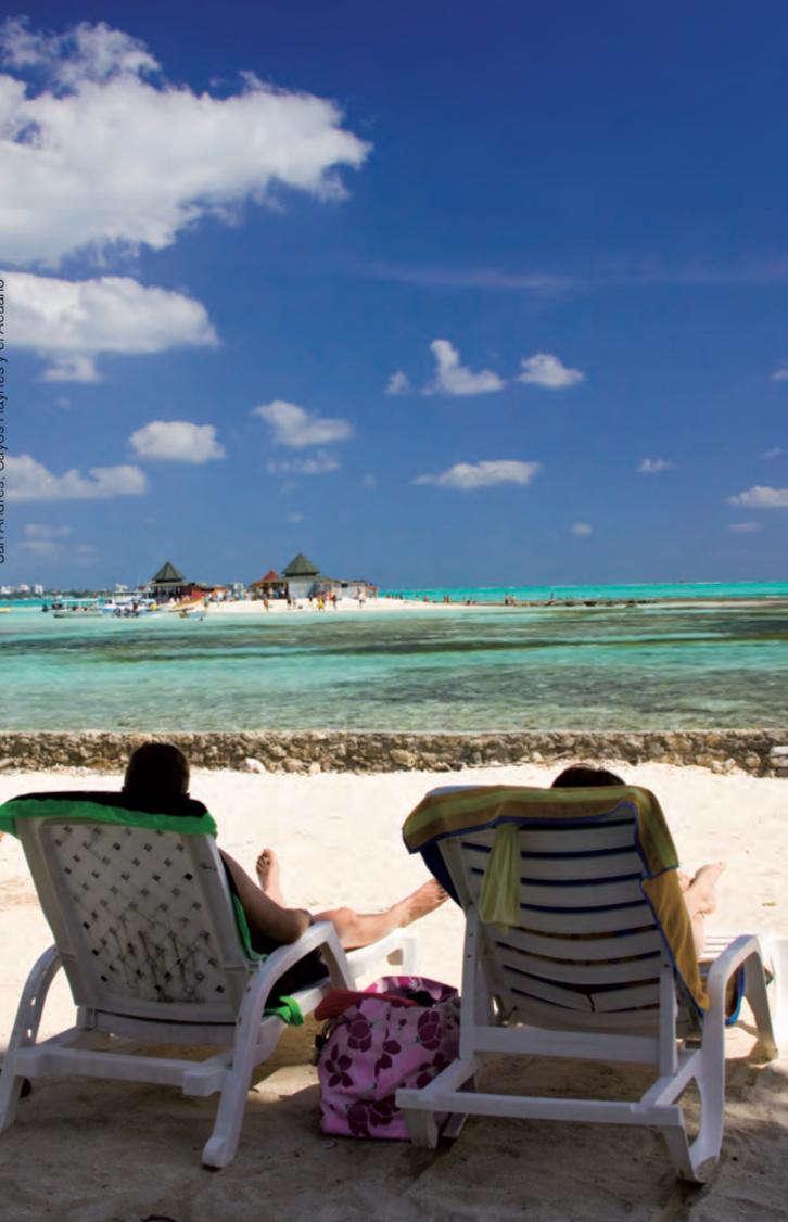 Playa en la Isla de San Andrés en Colombia