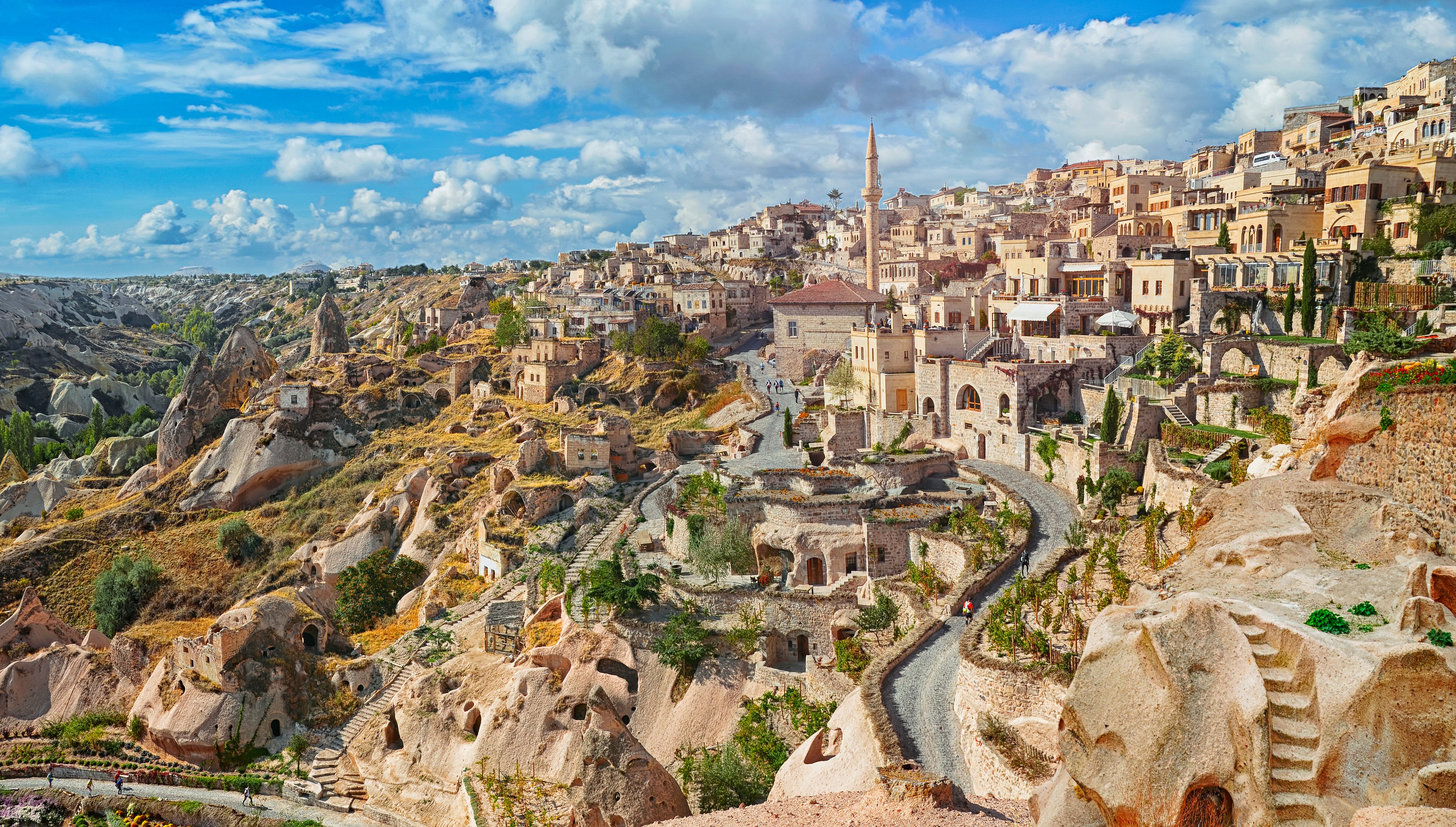 Pueblo de Capadocia en un viaje a Turquía