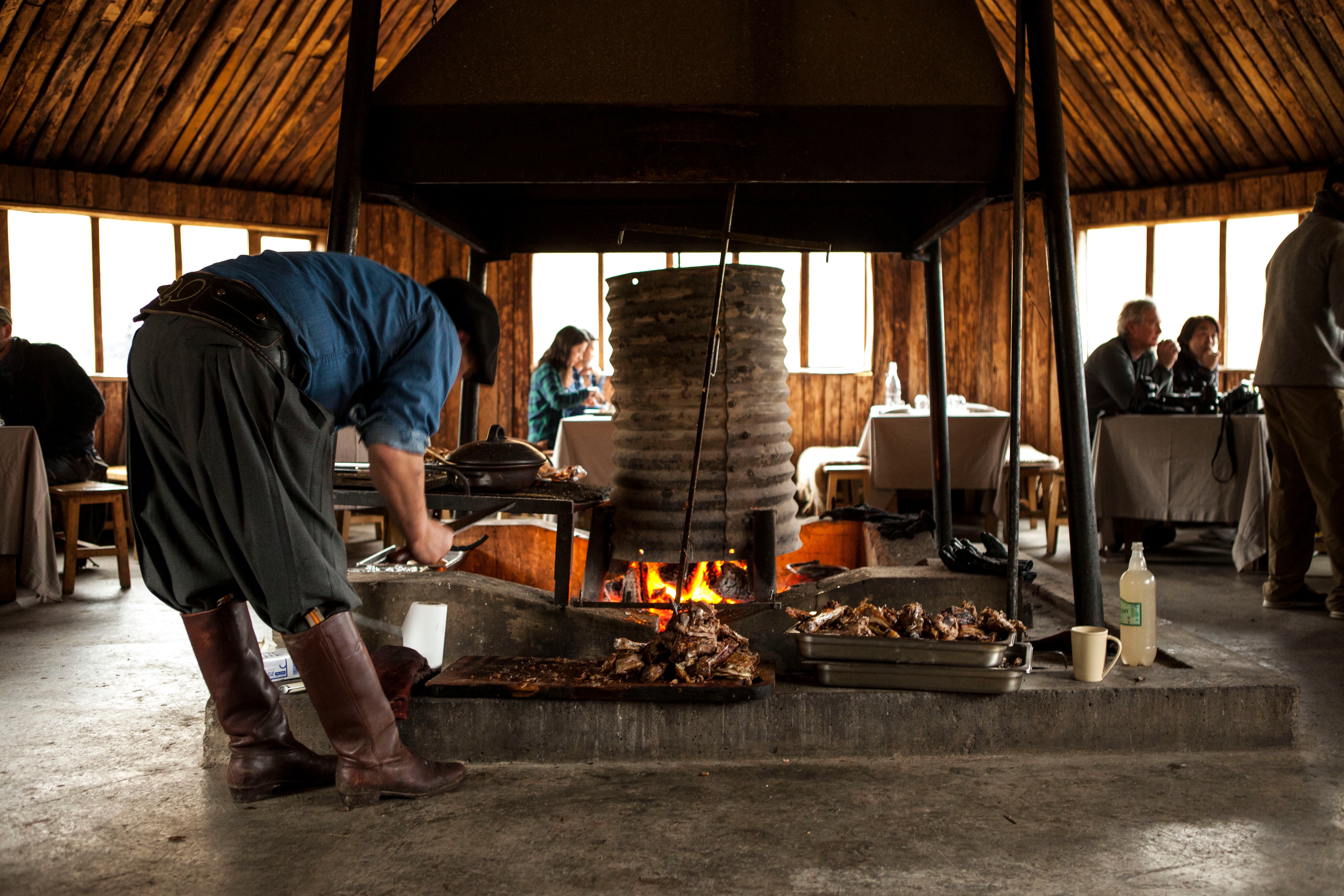 Quincho para almorzar en el Parque Nacional Torres del Paine