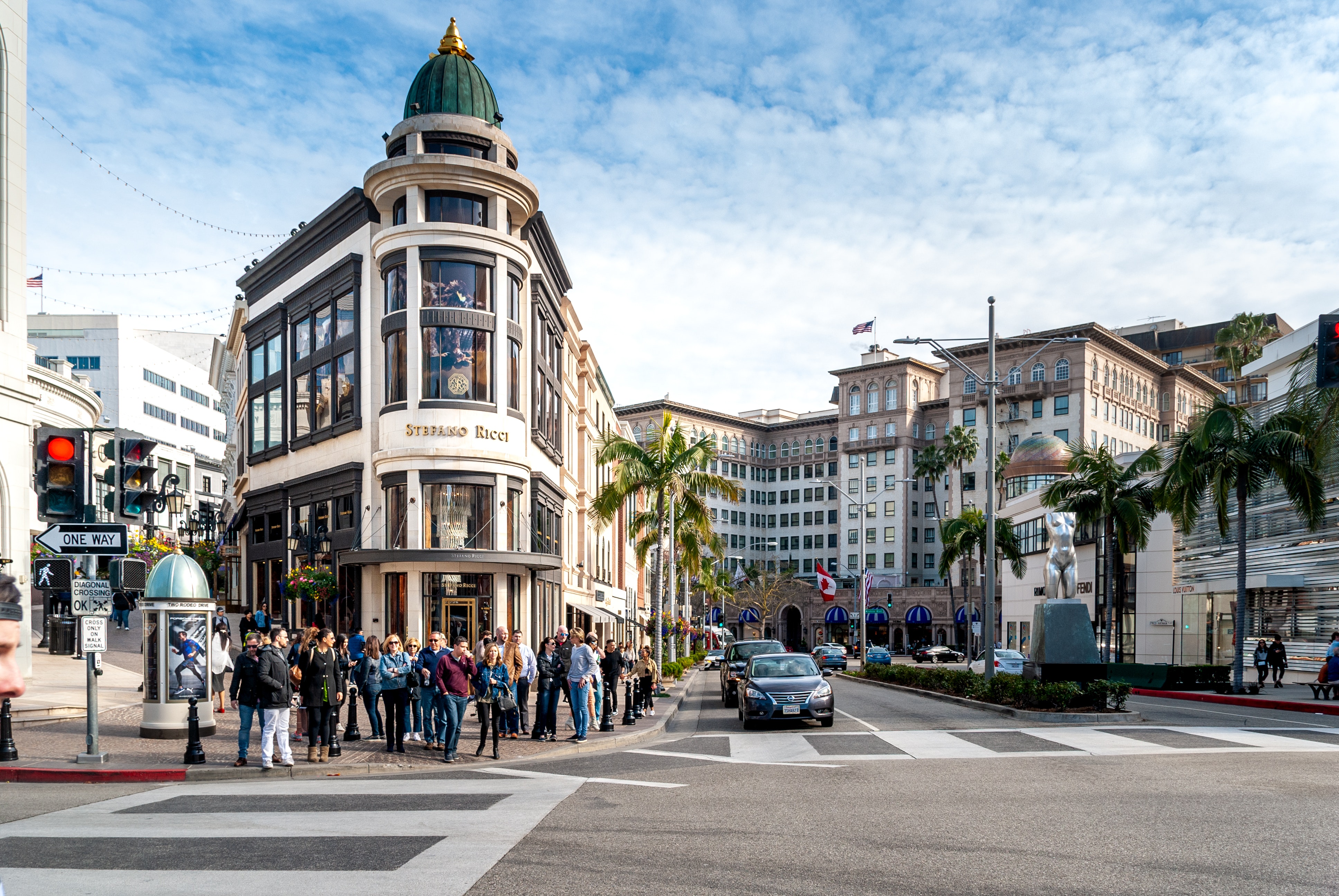 Rodeo Drive en Los Ángeles en un road trip por California