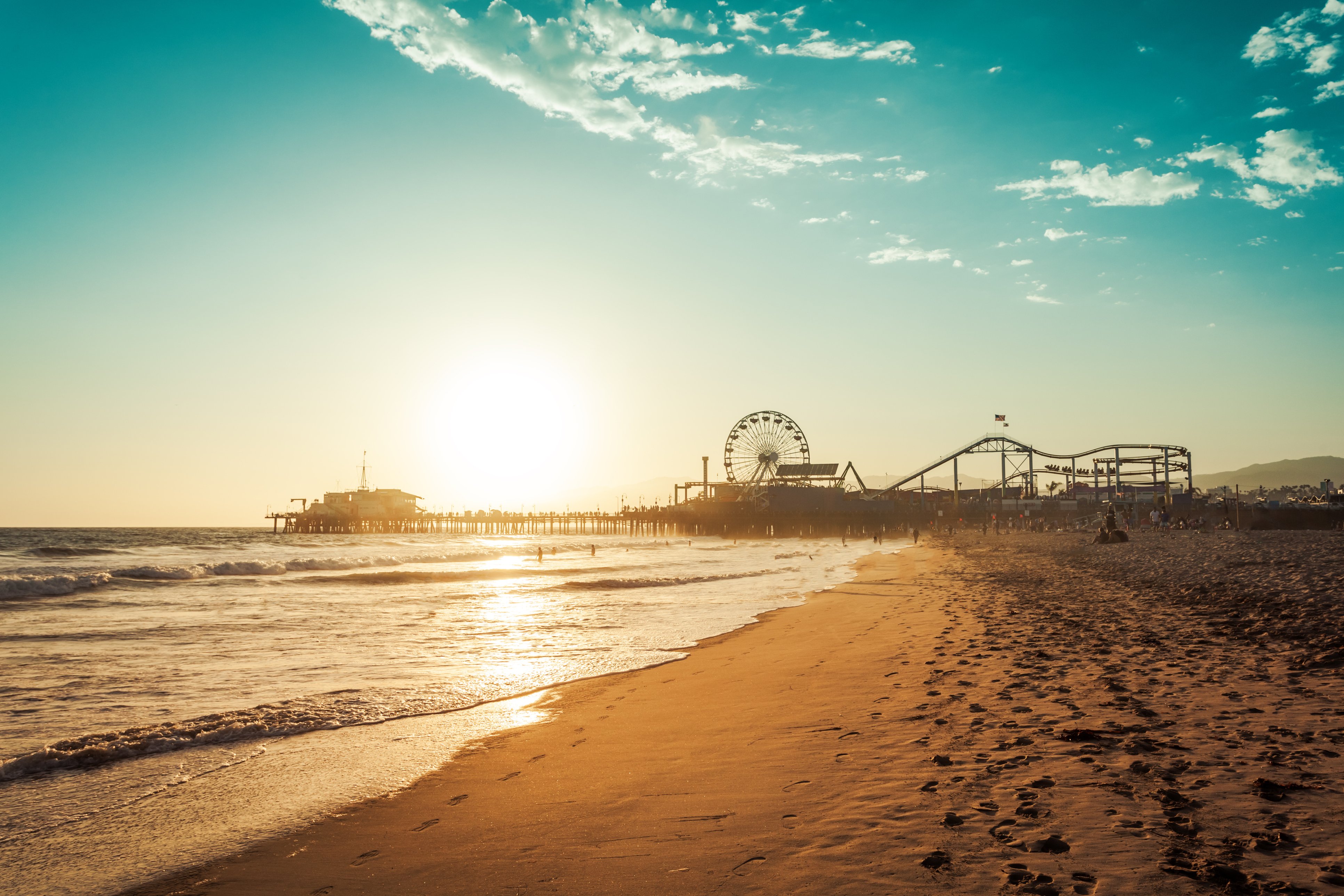 Santa Mónica en Los Ángeles en un road trip por California