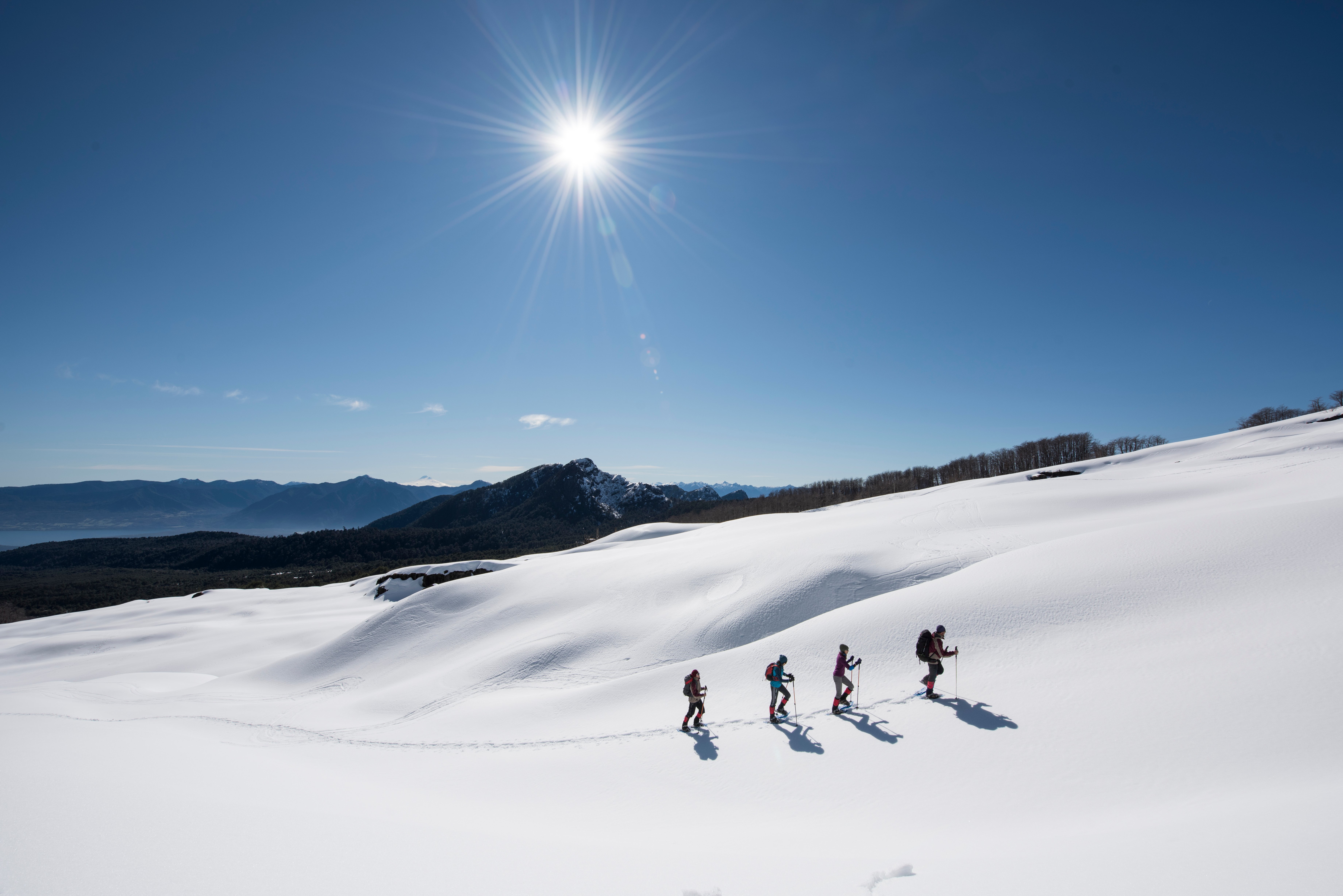 Paseo en raquetas de nieve