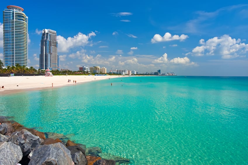 Playa de South Beach en Miami