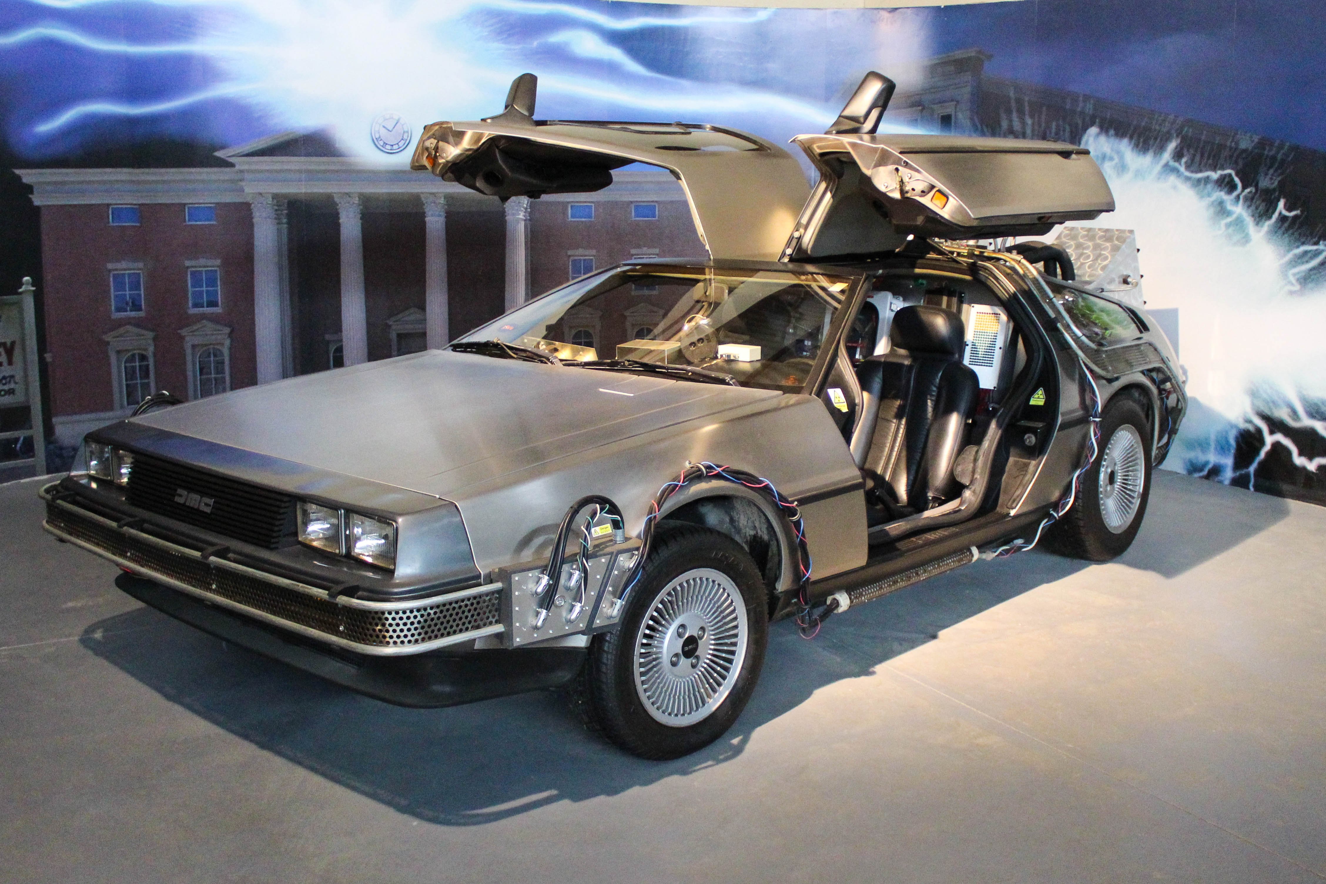 Vehículo DeLorean de la película Volver al Futuro en el Museo del Automóvil en Viña Santa Cruz, Colchagua