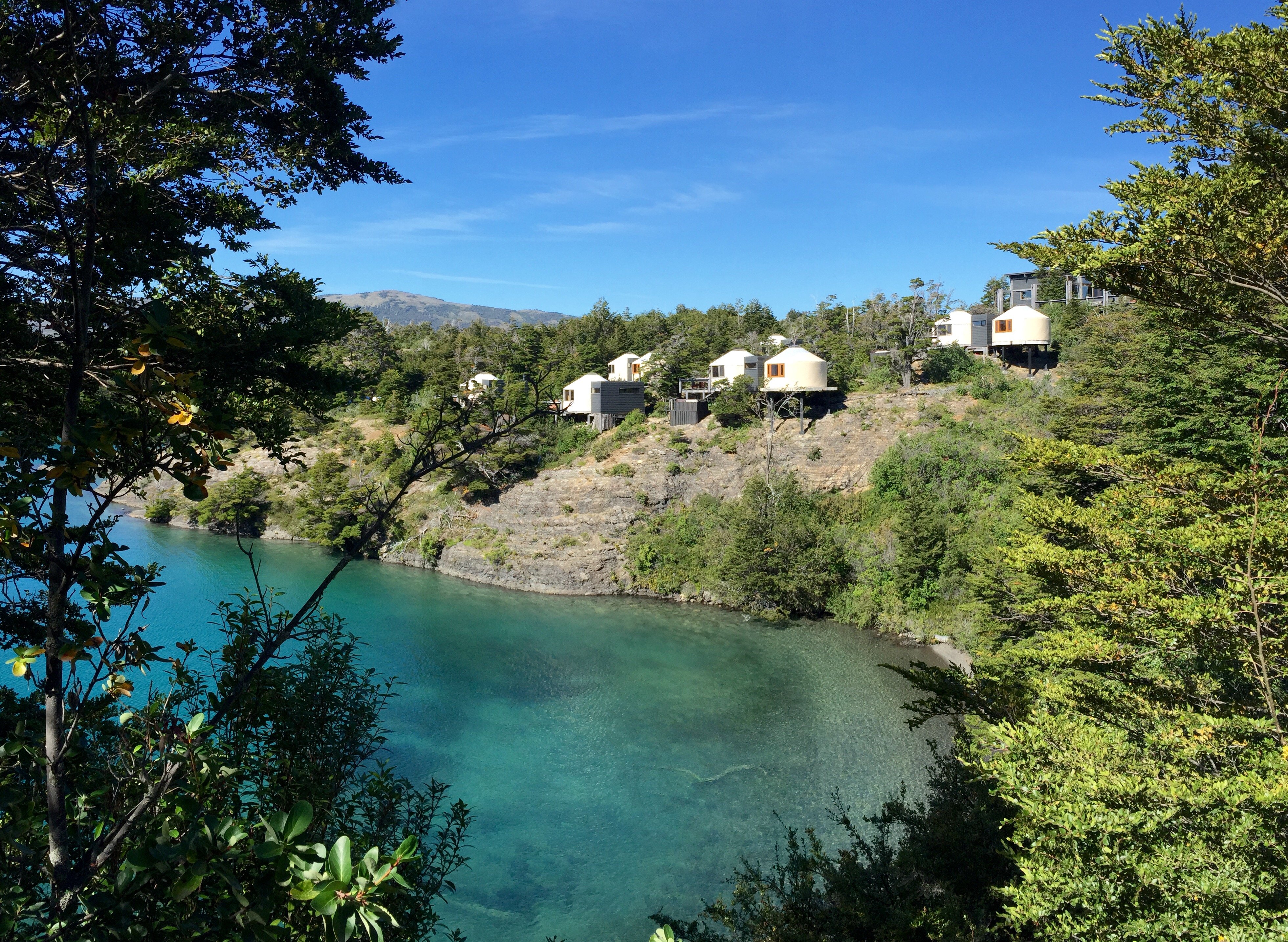 Vista a Patagonia Camp, hotel en Torres del Paine