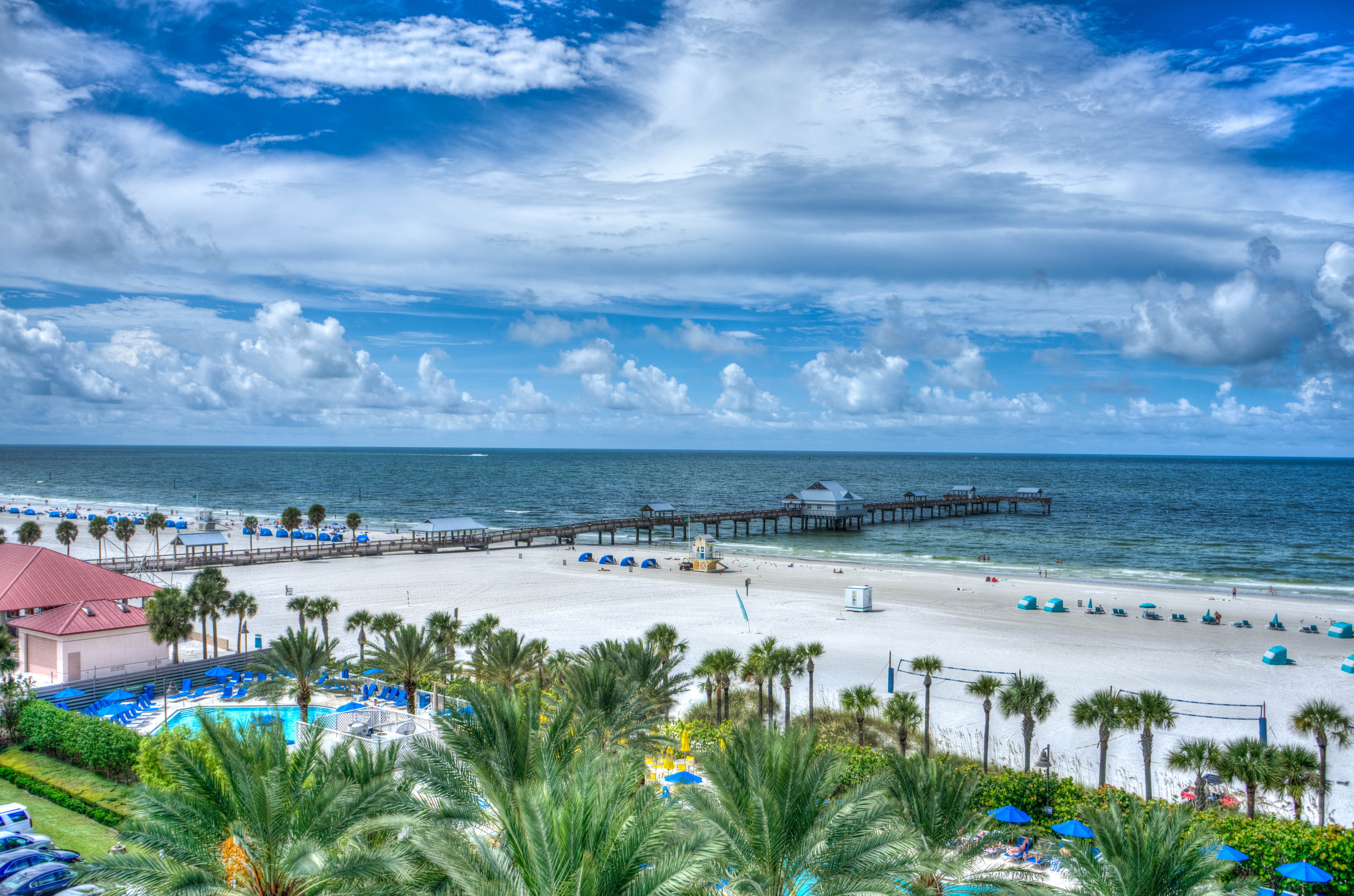 Vista aérea de la playa de St Petersburg Clearwater en Florida, Estados Unidos 2