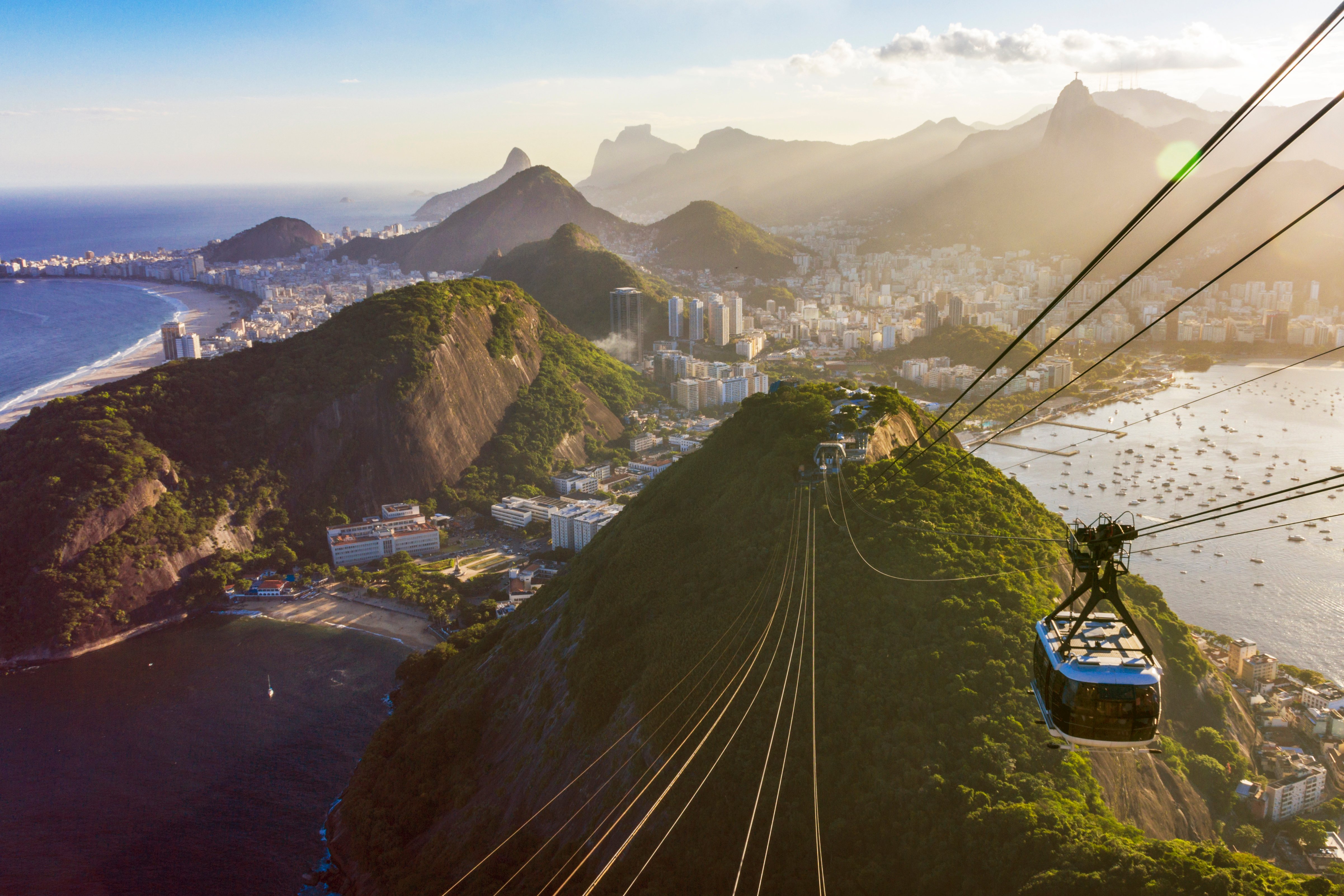 Vista desde el Pan de Azúcar en Río de Janeiro en un viaje a Brasil