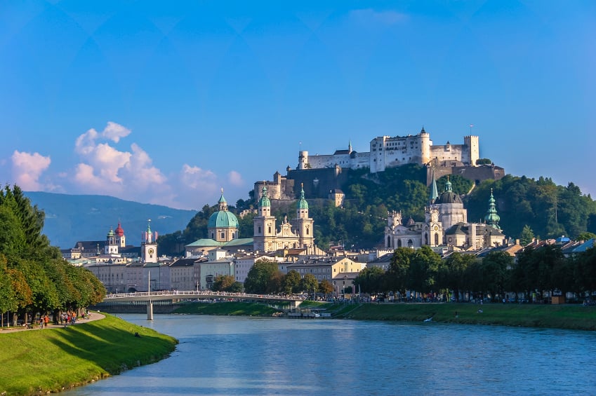 Salzburgo y el río Salzach