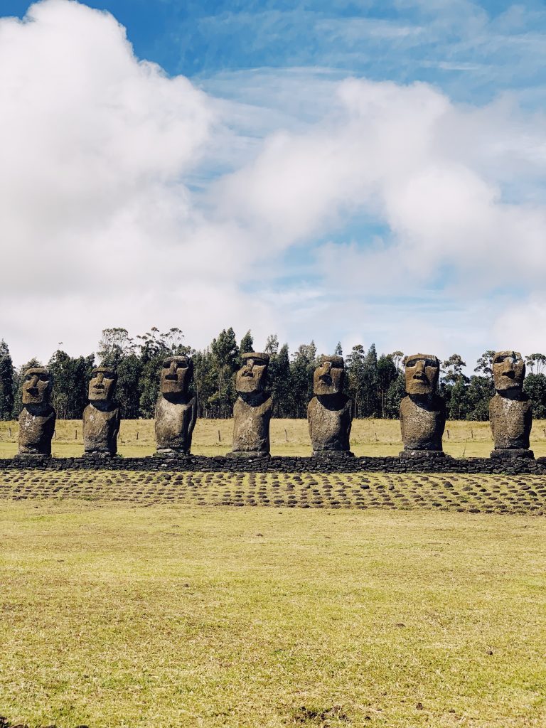 Ahu Akivi en Isla de Pascua