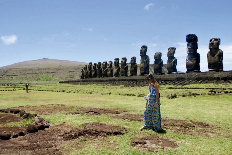 Ahu Tongariki en Isla de Pascua