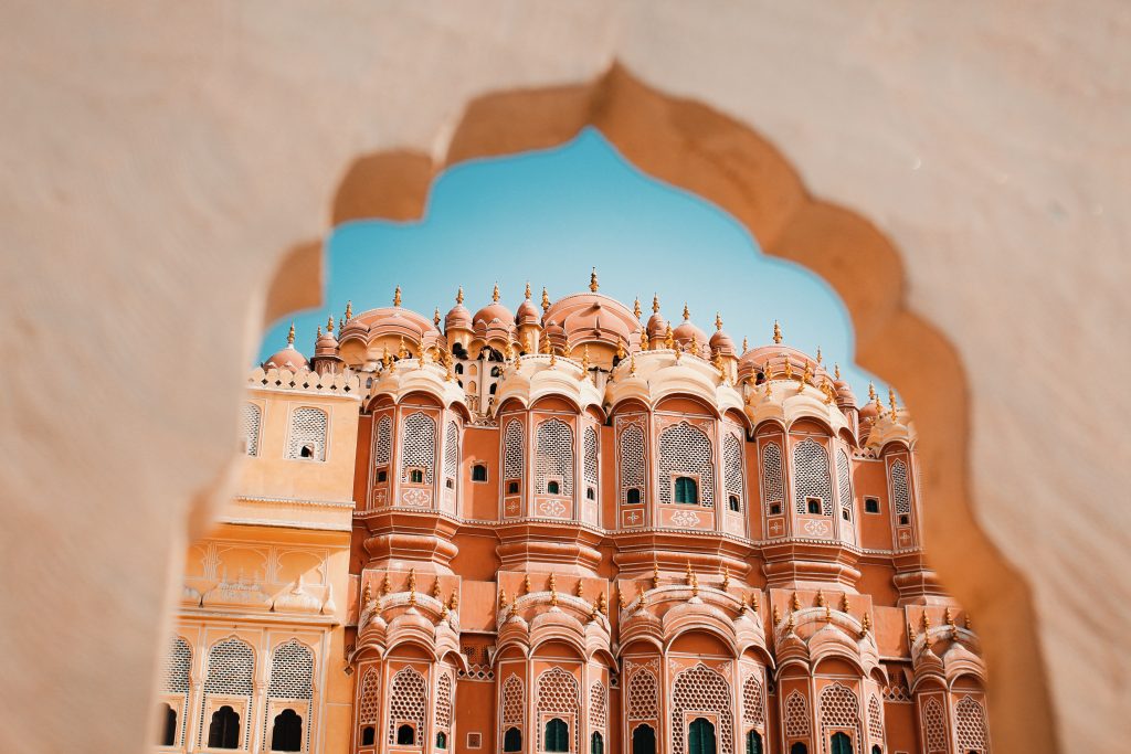 Palacio Hawa Mahal en Jaipur, Rajastán