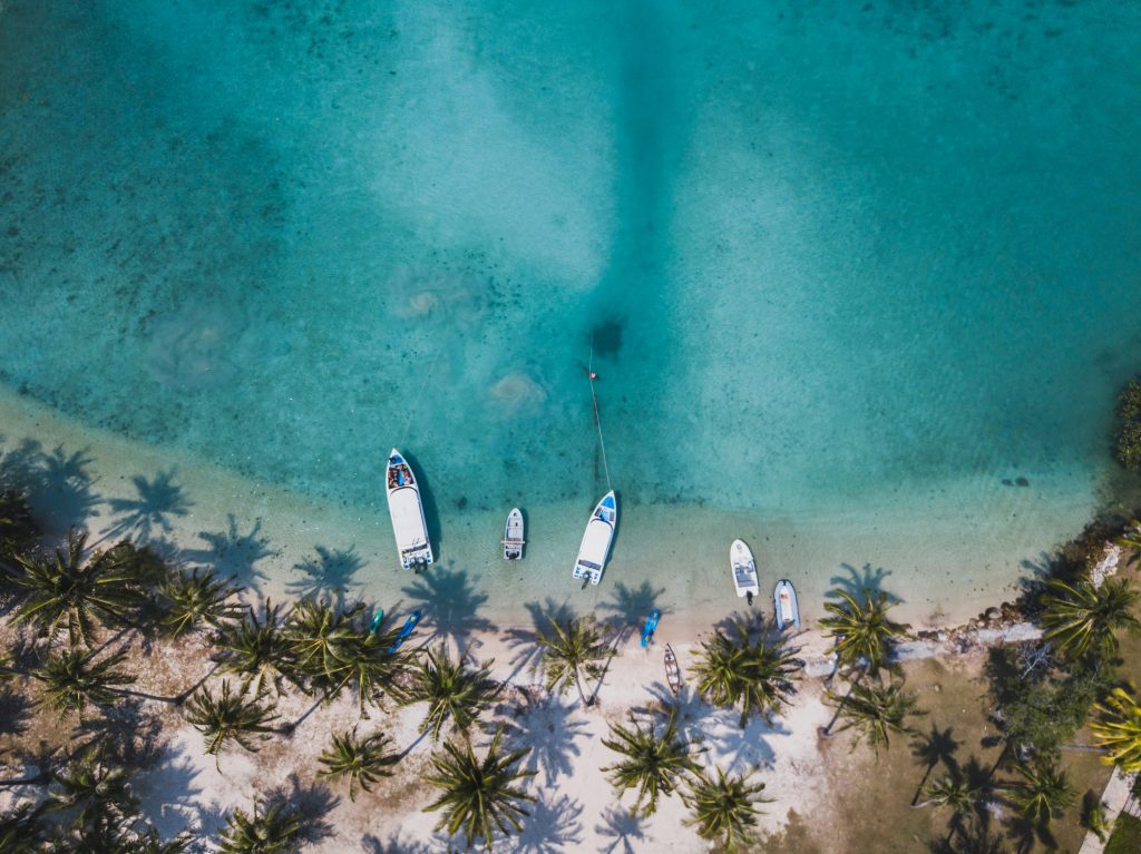 Playa del Caribe dede el aire