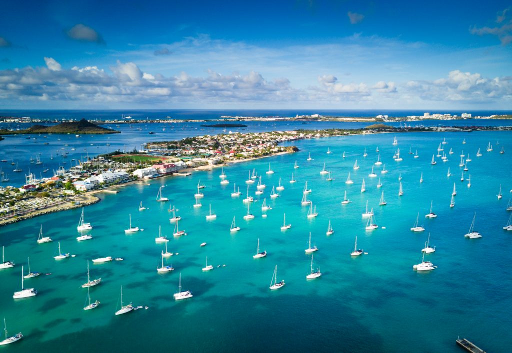 Barcos en la marina de Marigot