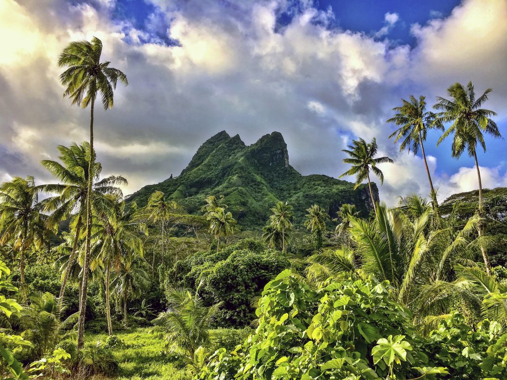 Raiatea en la Polinesia Francesa